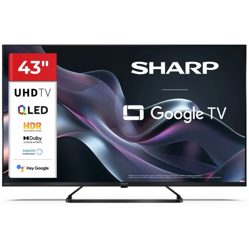 Телевизори 43” 4K Ultra HD QLED Google телевизор Sharp LC-43HP6265E