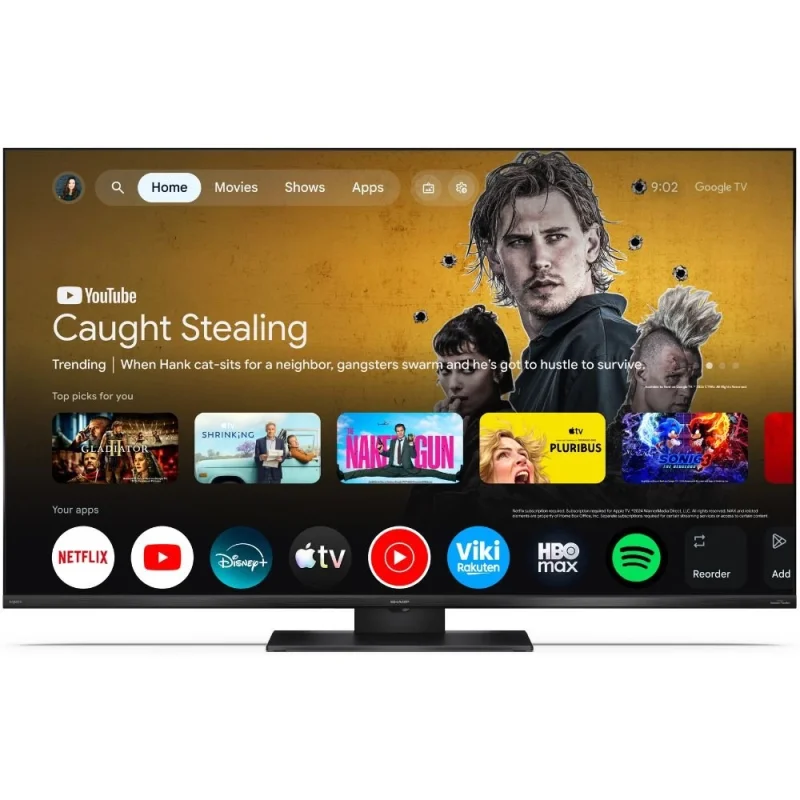 Телевизори 55” 4K Ultra HD 144Hz QLED MiniLED Google телевизор Sharp LC-55JT8265E