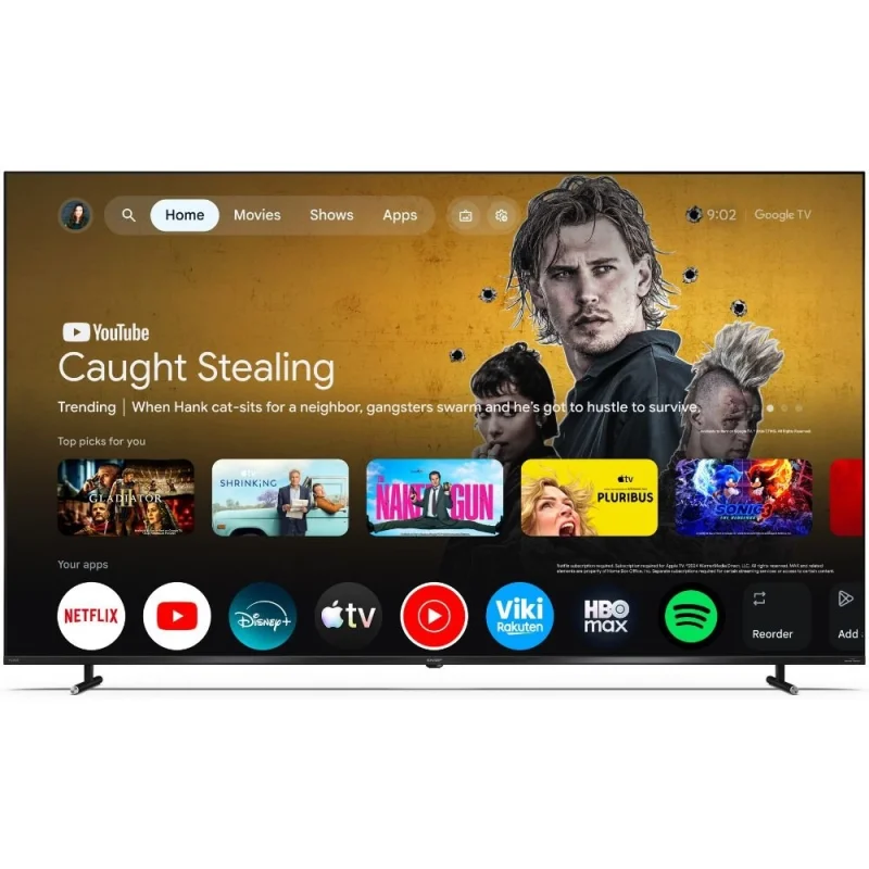 Телевизори 75” 4K Ultra HD 144Hz QLED MiniLED Google телевизор Sharp LC-75JT8265E